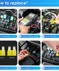 Step-by-step guide using the 304 Piece All In One Car Fuses Kit With Standard Mini And Low Profile Fuses Box Shaped Assortment Plus Puller