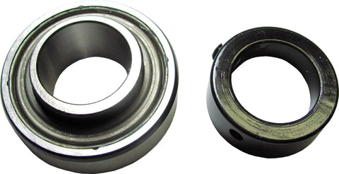 1 Inch Bore No Fuss Narrow Inner Ring Ball Bearing Insert With Eccentric Lock And Pregreased Seal, chrome steel design.