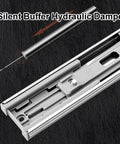 Rock Solid Premium Soft Close Drawer Slides Full Extension Side Mount Ball Bearing Runners With Easy Bolt Install Kit For Kitchen Cabinets And Toolboxes Silver 45 Cm with silent buffer hydraulic damper.