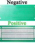 Pack Of 8 47x116mm PCB Strip Breadboards For Prototyping And DIY Electronics Projects Green FR4 Glass Fiber 1mm Holes