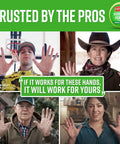 Various professionals with raised hands showcasing Working Hands Hand Cream For Extreme Dryness, 3 Oz Tube, 2 Pack.