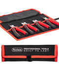 4 Piece Snap Ring Pliers Set For Internal And External Retaining Rings, 7 Inch Heavy Duty Circlip Pliers With Storage Pouch