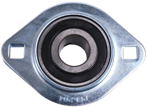 3/4 Inch Pressed Steel Two Bolt Flange Bearing SBPFL204-12 SBSFL204-12 for dump truck tarp systems front view