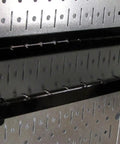 Deep 6 Inch Pegboard Shelf Assembly For Black Pegboard System Heavy Duty Tool Board Shelving With Rust Resistant Bake On Finish