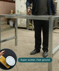 Two Piece Magnetic Welding Clamp Set With Big Suction Cups For Quick Grounding And Stable Holds in use on metal frame