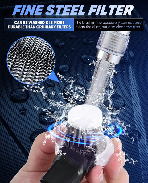 Fine steel filter of a Cordless Handheld Car Vacuum Cleaner 15000 Pa High Power With Brushless Motor And Blower