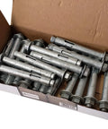 Box of Half Inch Sleeve Anchor Bolt For Concrete Hot Dip Galvanized Hex Head Expansion Anchor Heavy Duty Masonry Fastener 20 Pack