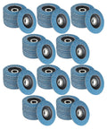 100 Pack 4-1/2 Inch 7/8 Inch Flap Discs 40 60 80 120 Grit Zirconia Type 29 Grinding Discs For Angle Grinders Metalworking And Woodworking