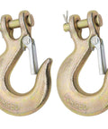 Five Sixteenth Inch Clevis Slip Hook With Safety Latch For Heavy Duty Towing And Trailer Winch Use, G70 18000 Lb Capacity Chain Hook Forged Steel, Corrosion Resistant And Durable Trailer Hook Pack Of Two