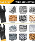 Tough As Nails Heavy Duty Titanium Coated Multitool Blades 50 Pack Universal Oscillating Saw Replacement Kit for various materials.