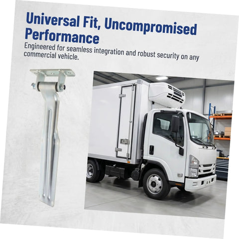 Heavy Duty Alloy Steel Truck Hinge For Box Truck Rear Door Corrosion Resistant Industrial Door Hinge For Refrigerated Freezer Improves Cooling Efficiency And Long Term Durability For Commercial Vans Trailers And More mounted on box truck rear door