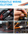 150 Pcs Double Wire Plug In Connector With Locking Buckle And Quick Clip Fasteners in automotive, video, audio, home wiring