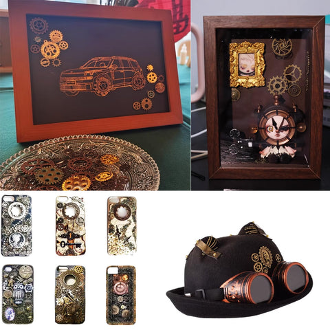 Dope Antique Steampunk Gear Set For Jewelry Making And Crafting 210g Mixed Color Alloy Gears In Sizes 0.5 To 1.2 Inches Non Toxic Odorless Durable For Pendants And Charms Diy Projects Must Have