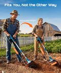People using Cordless Tiller Cultivator For Gardening, 20V With Dual 4Ah Batteries, 9 Inch Tilling Width And 6.6 Inch Depth