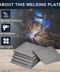 3x3 Inch 11 Gauge Mild Steel Welding Plate Set For MIG TIG ARC Gas Stick Practice And Training Durable Pro Grade 12 Piece Kit, welding demonstration with features