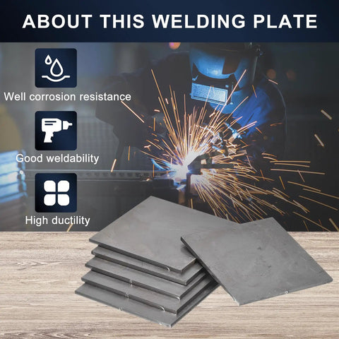 3x3 Inch 11 Gauge Mild Steel Welding Plate Set For MIG TIG ARC Gas Stick Practice And Training Durable Pro Grade 12 Piece Kit, welding demonstration with features