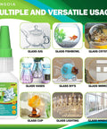 Crystal Clear Glass Glue For Quick Fixes And Crazy Strong Bonds On Glass And Ceramic, 20g, shown with various glass objects.