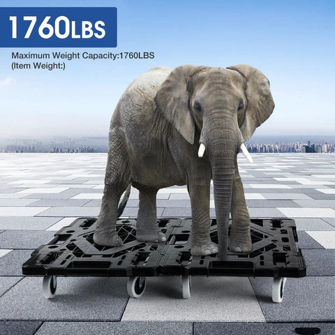 Heavy Duty Flat Dolly Movers Two Pack Hella Beefy Polypropylene Frame 880 Pound Capacity Smooth Gliding Floor Guards Sturdy Pallet Sliders For Couches Refrigerators And Big Appliances Minimal Effort