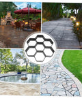 Variety of garden pathways showcasing Concrete Paver Mold For Pathways And Patios Easy To Use DIY Garden Path Maker Plastic Pavement Mold