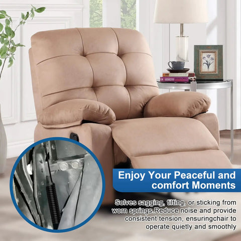 Top Notch 4 1 2 Inch Recliner Chair Tension Spring With Long Neck Hook For Sofa Replacement And Living Furniture Repair Solid Mechanism Parts Right As Rain Quick Fix in recliner setup.