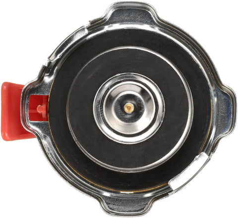 Top view of Safety Release Radiator Cap With Lever For Precise Pressure Control No Fuss Works With Or Without Coolant Recovery Systems