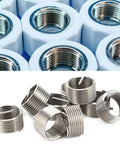 Premium 10pc Thread Repair Insert Kit For Metric Imperial Holes M16 1.5 Conversion Set With Wire Helicoil Style Inserts To Fix Damaged Stripped Screws Fast And Easy For Aluminum Alloy Metal Jobs, steel inserts