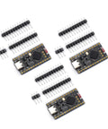 Pro Micro NRF52840 Wireless Bluetooth Development Board Featuring A Slick Charging Management Module And 2.4G Transceiver Low Power SoC For Straight Up Prototyping 3 Pack with connector pins laid out.