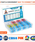 Waterproof Solder Seal Wire Connectors Kit, 500 Pcs Heat Shrink Splice Set, open box showing assorted connectors for wiring