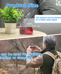 Top view of FM Radio Soldering Practice Kit With LED Display And Auto Station Search set beside a plant, with measurements shown.