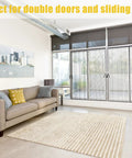Magnetic Screen Door For 60x80 Inch Openings Fits 62x81 Inch Mesh Keeps Bugs Out With Hands Free Magnetic Closure for sliding doors