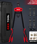 14 Inch Hand Rivet Nut Tool Set With 7 Interchangeable Mandrels For M6 M8 M10 And SAE 1/4-20 5/16-18 3/8-16 Includes 60 Rivnuts