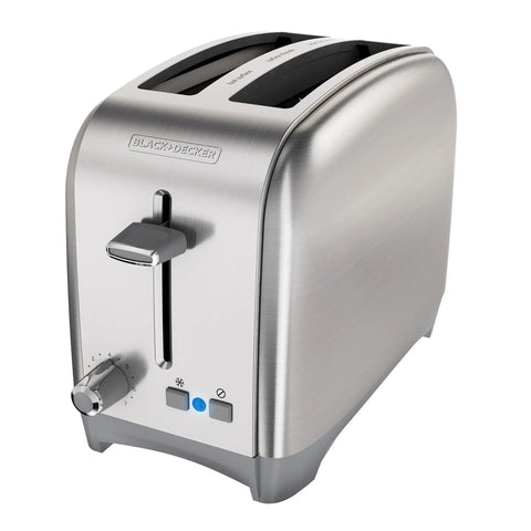Two Slice Extra Wide Slot Toaster With Self Centering Guides Seven Shade Settings Classic Stainless Steel Design