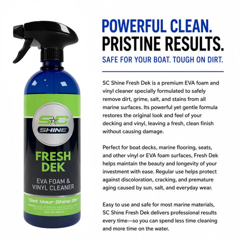 EVA Foam Cleaner For Marine Decks And Non Slip Floors, Heavy Duty Boat Cleaning Spray That Removes Dirt, Salt, And Stains