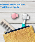 Toothbrush Head Cover Cap Travel Case Protector Clip Fits Most Manual And Electric Toothbrushes For Adults And Kids 2 Pack