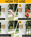 Step-by-step how-to guide for installing Set Of 4 Heavy Duty Wall Mount Gate Hinges With 8 Screws Galvanized Steel Rust Proof.