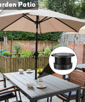 Umbrella Hole Ring Plug Cap Set For Outdoor Patio Tables Thick Parasol Hole Cover Insert Weatherproof Black Ring And Cap Kit