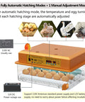 Automatic Egg Incubator For Hatching Eggs With Humidity Control And Auto Egg Turning 36 Egg Capacity For Chicken Quail Duck