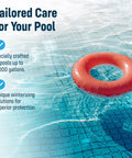 Winterizing Kit For Pools Up To 12,000 Gallons Fits Above Ground And In Ground Pools Three In One Maintenance text with pool float