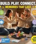 Laser Maze Reasoning Game For Kids Aged 8 To 13, Totally Hands On STEM Toy With Optics, Mirrors And Light Paths, Build Refraction Skills And Boost Spatial Imagination, Classic Edition For Curious Boys family playing puzzle cubes