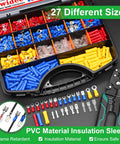 Pro-Grade 1100-Piece Wire Connectors Kit with organized compartments and visible crimper tool