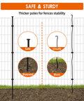 Comparison of sharp vs. blunt ends for No Dig Fence With Gate, 15 Panels, 32 Inch High By 36 Feet Long Rustproof Metal Garden Edging Border