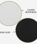 Close-up of White Sublimation Mouse Pad For Heat Press Transfers showing cloth material and non-slip backing detail.