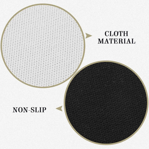 Close-up of White Sublimation Mouse Pad For Heat Press Transfers showing cloth material and non-slip backing detail.