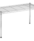 Durable Wire Shelving Unit For Pantry And Garage, heavy duty metal storage shelves with adjustable height, 14x30x15 inches.