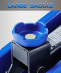 Close-up of 2 Ton Hydraulic Floor Jack For Cars, Portable Car Lift With 4.9 To 11.8 Inch Lift Range, large saddle detail