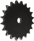 Side view of Roller Chain Sprocket Reboreable Type A Hub For Single Strand 80 Chain 1 Inch Pitch 76 Teeth with central bore.