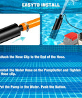 Cordless Water Pump Compatible With Milwaukee 18V M18 Battery 635 GPH Portable utility transfer installation guide steps.