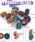 All In One 62 Piece One Eighth Inch Shank Rotary Tool Grinding Stone Set with colorful mounted points for grinding polishing
