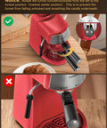Solid Espresso And Cappuccino Machine Brings Super Quick Heat To Your Kitchen Counter with highlighted funnel features.
