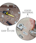 Beefy Hollow Wall Anchors M4 Kit For Drywall Fixings With Petal Expansion Nuts Zinc Plated Carbon Steel 50 Sets Universal Fit For Bathrooms Kitchens Outdoors Built To Last And Ready To Install, installed in drywall